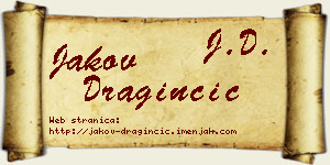 Jakov Draginčić vizit kartica